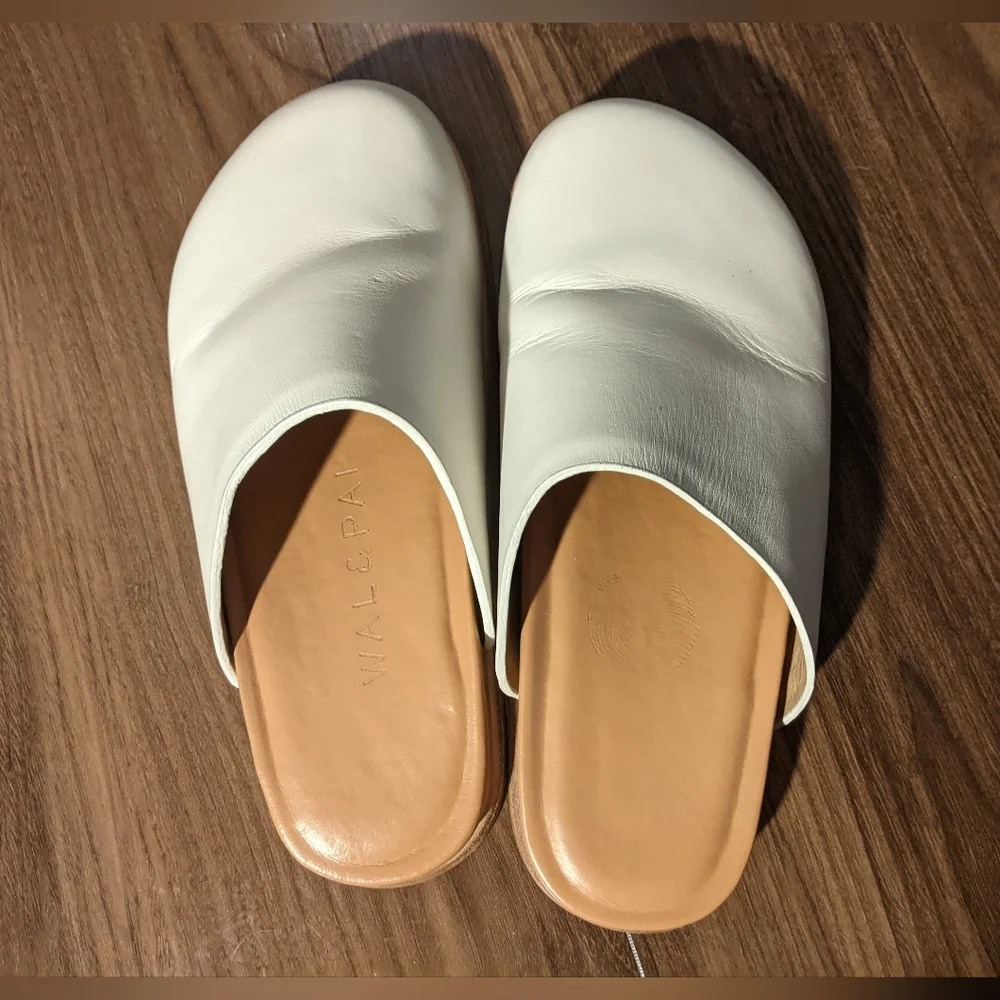 Wal & Pai - Ogdenclogs Slip-On Mules | Ivory | Size 35 (Size 5 U.S.) - Picture 9 of 16
